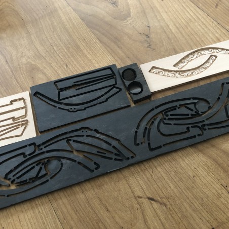 Mise à niveau guibre et étambot en ébène - Volage 1/24