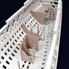 Entre-pont et cloison de la soute