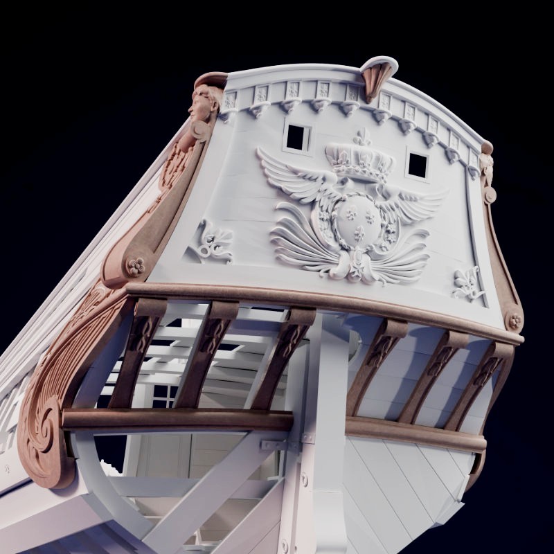 Stern decorations of the Volage