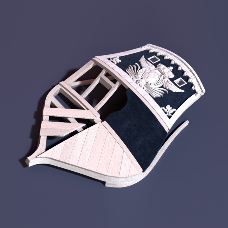 Stern-frame and stern of the Volage